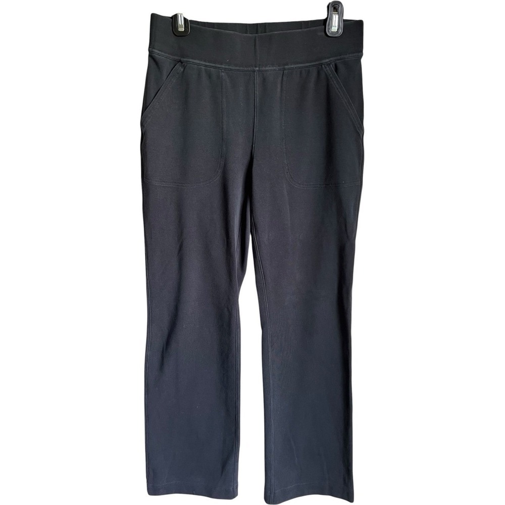 Duluth Trading Co NoGA Womens S 31 Black Cotton Stretch Straight Leg Pants 20938